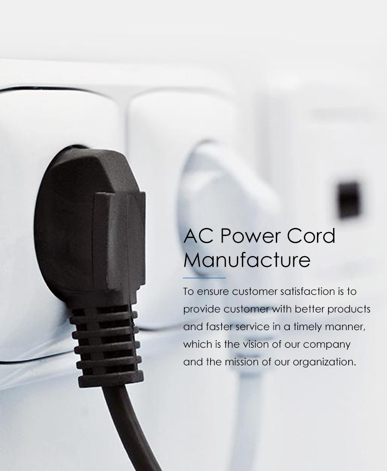 AC power cord, plugs, sockets and wire harness manufacturer Phino Electric