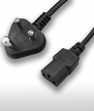 India 3-Pin Plug To C13 AC Power Cord Set 10A 250V_Products  AC power cord,  plugs, sockets and wire harness manufacturer Phino Electric