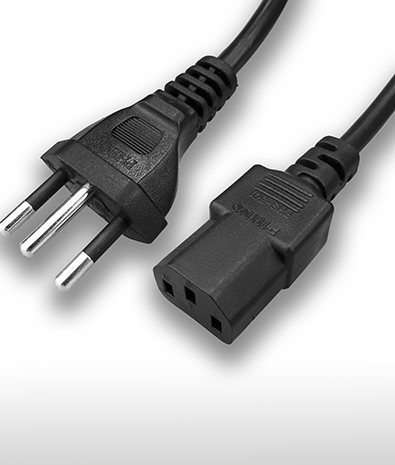 ブラジルACコードセット　3ピン-C13 10A 250V