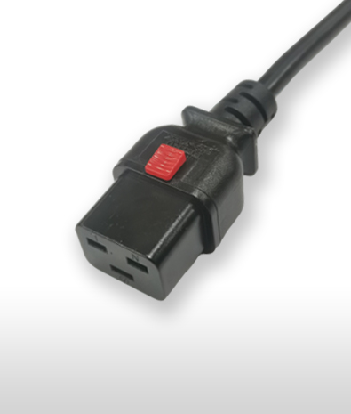 USA UL60320 C19 3-Pole Straight Lock AC Connector, 15A/20A 125V OR 250V