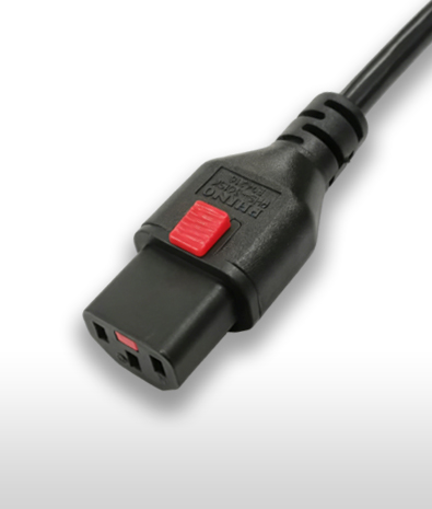 Australia AS/NZS 60320 C13 3-Pole Straight Lock AC Connector, 10A/ 250V