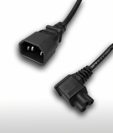 Australia 3-PIN Plug TO C5 Left Angle type AC Power Cord Set 2.5A 250V