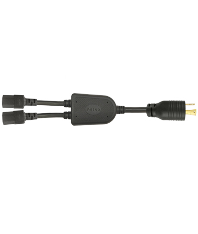 USA 3-Pin Wire Grounding NEMA L5-30P Locking AC Plug TO C13 AC Power Cord Set (Splitter) 18~25A 125V