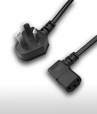 中國 3PIN插頭 TO C13左彎AC電源線組Cord Set 10A250V