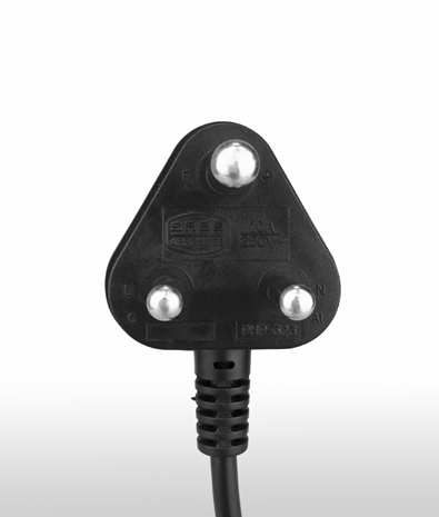 印度 3PIN插頭 TO C13 AC電源線組Cord Set 10A 250V