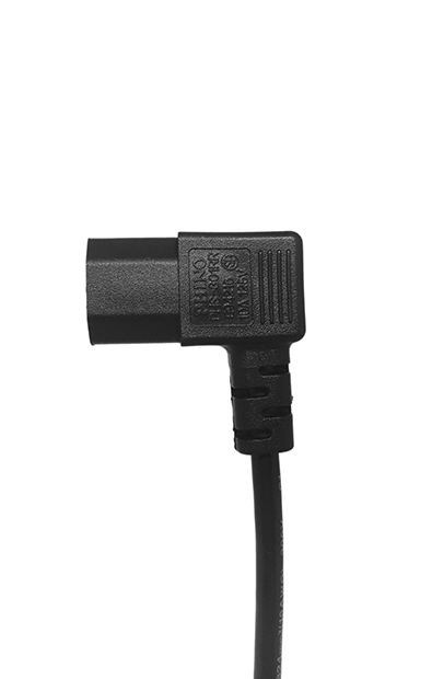 IEC 60320 C13 AC電源線連接器,3芯右彎式 10A 250V