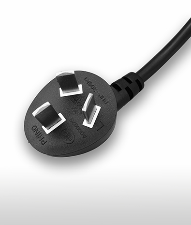 中國 彎式 AC插頭3PIN 接地, 16A250V
