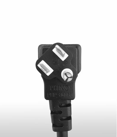美國 NEMA 5-15P 彎式 AC插頭3PIN 接地, 15A 125V