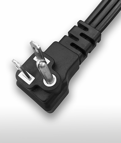 美國 NEMA 5-15P 彎式 AC插頭3PIN 接地, 15A 125V