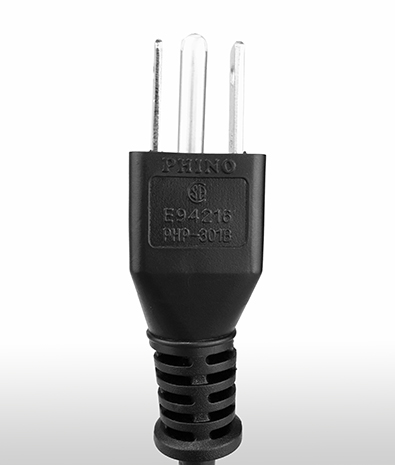 美國 NEMA 5-15P 直式 AC插頭3PIN 接地, 15A 125V