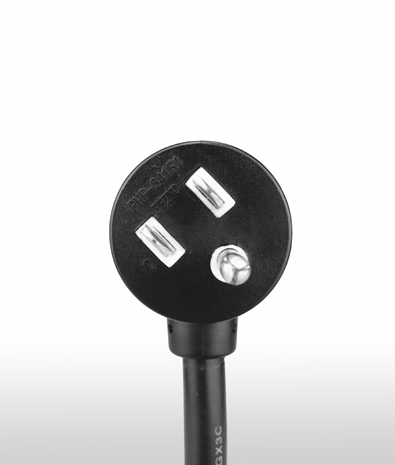美國 NEMA 5-15P 彎式 AC插頭3PIN 接地, 15A 125V