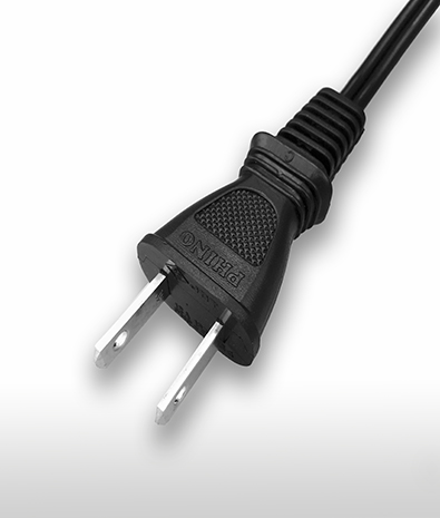 臺灣 直式 AC插頭2PIN 不接地, 15A 125V