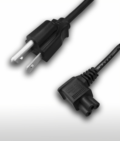 日本ACコードセット 3ピン-C5 左 L 形 7A 125V