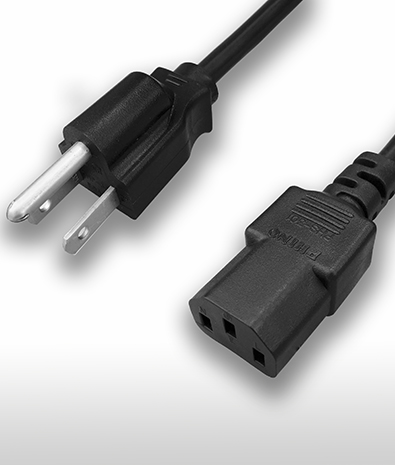 日本ACコードセット 3ピン-C13 7A 125V
