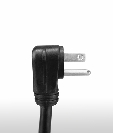 美國 NEMA 5-15P 彎式 AC插頭3PIN 不接地, 15A 125V