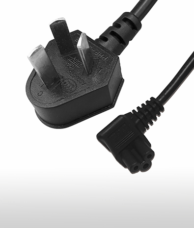 中國 3PIN插頭 TO C5 右彎AC電源線組Cord Set 2.5A 250V