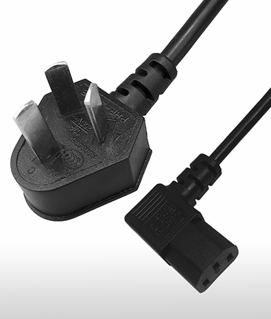 中國 3PIN插頭 TO C13左彎AC電源線組Cord Set 10A250V