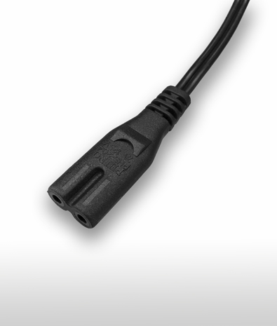 中國 GB17465 C7 AC電源線連接器, 2芯直式 2.5A 250V