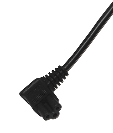 中國 GB17465 C5 AC電源線連接器, 3芯右彎式 2.5A 250V