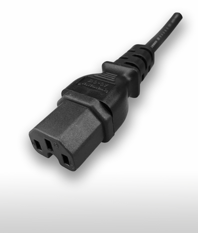荷蘭 IEC 60320 C15 AC電源線連接器, 3芯直式 10A 250V