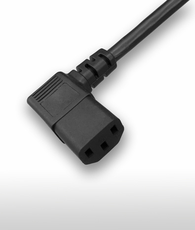 中國 GB17465 C13 AC電源線連接器, 3芯右彎式 10A 250V