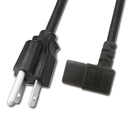 美國 3PIN插頭 TO C13左彎AC電源線組Cord Set 10A 125V